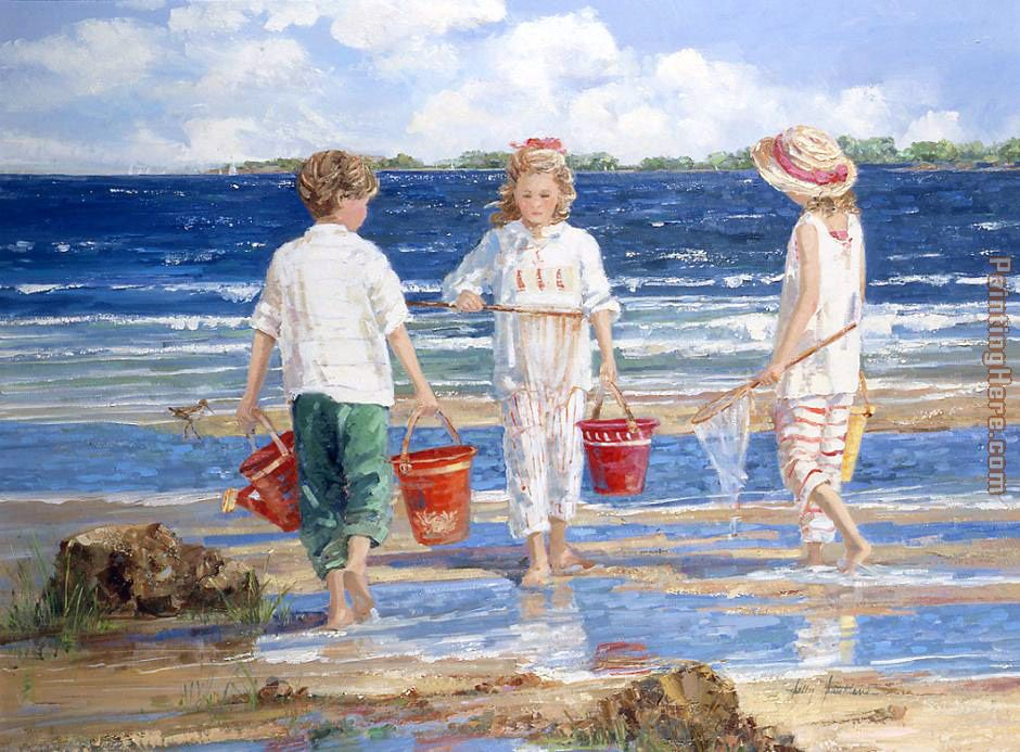 Nets and Pails painting - Sally Swatland Nets and Pails art painting